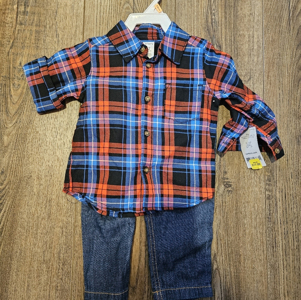 12 month old Carters 2 piece outfit